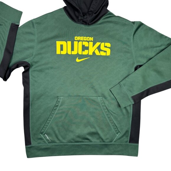 Oregon Ducks Hoodie Mens XL Green Nike Therma Fit Pullover Sweatshirt 27630X - Picture 7 of 13